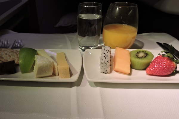 キャセイパシフィック航空食事