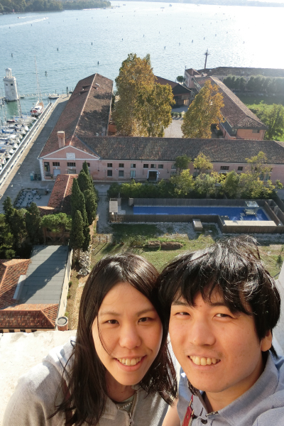 サンジョルジョマッジョーレ島の鐘楼からの景色