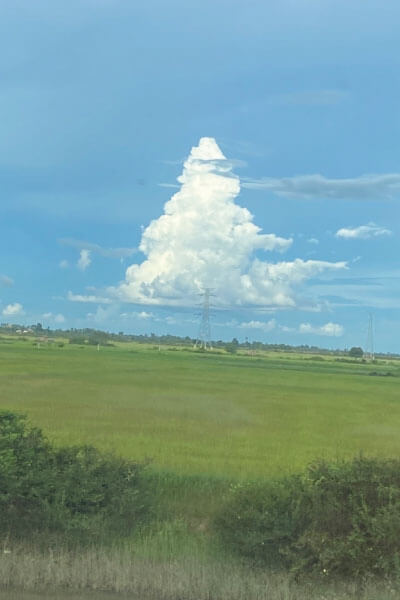 カンボジアの雨季