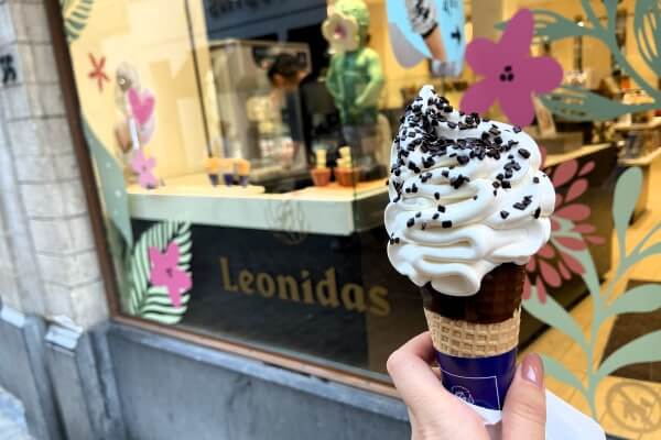 レオニダスのソフトクリーム